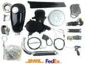Black 80cc Petrol Gas Motor Engine for Bike Bicycle Motorized 2 Stroke Kit Set