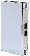CRL DLK610EBS Brushed Stainless 6" x 10" Center "Entrance" Lock Glass Keeper