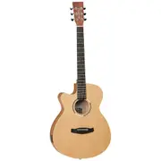 Tanglewood TWR2SFCELH Roadster II Left Handed Superfolk Cutaway Guitar with Pickup