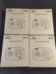 4 HOSMART HY810 WIRELESS INTERCOM SYSTEM 10 CHAN 1/2 Mile Home Communication NEW