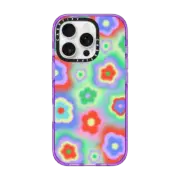 iPhone 16 Pro Impact Case Acid Flowers
