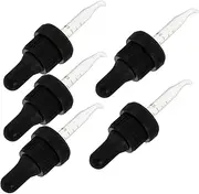 5pcs Essential Oil Dropper Cap for Glass Bottles Graduated Pointed Tip Precision Measurement Travel Bottles Lid