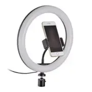 FotoPro Ring Light Kit: 10" Dimmable LED Ring Light Stand for Camera & Phone