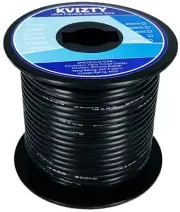 14 AWG Silicone Wire【Black 100ft Spool】 Ultra-Flexible 14 Gauge Automotive Wi...
