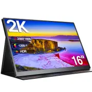 UPERFECT 16" 2K 2560x1600 Portable Monitor 120Hz Gaming Monitor for PS4/5 Xbox