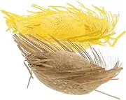 [DEARMAMY] 2pcs Straw Hat Beach Hat for Women Brussel Sprout Hat Funny Hat Straw Party Hat Men Sun Hat Summer Sun Hat Sunhats Women Sun Hat for Women Beach Hats Straw Farmer Hats Sunflower