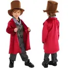 Kids Charlie and the Chocolate Factory Willy Wonka Cosplay Costume Outfit