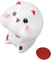 Desktop Decor Solar Powered Cat Decor Lucky Cat Figurine Automatic Nodding Ornament for Car Dashboard Desk Cashier