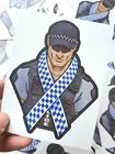 Police remembrance ribbon sticker, Thin Blue Line Police - Vinyl Sticker MALE