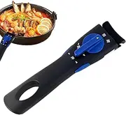 Pots and Pans Detachable Handle, Anti-Scalding Pans Replacement Parts Cookware Detachable Grip, Removable Grip Reusable Cookware Accessories for Kitchen Camping Picnics