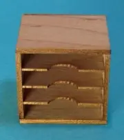 Dollhouse Miniature Paper Sorting Tray Kit - 1:12 Scale
