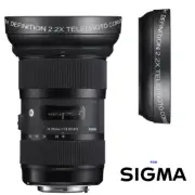2X HD 32K TELEPHOTO LENS FOR Sigma 18-35mm f/1.8 DC HSM Art Lens for Canon EF
