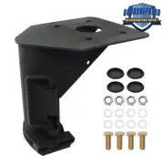 Black 12" Fifth Wheel RV to Goose Neck Ball Adapter w/ 7 3/4" Forward Offset