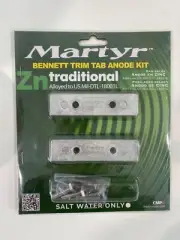 MARTYR ANODES Martyr Bennett Trim Tab Anode Kit CMBNT1AKITZ
