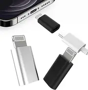 USB C to Lightning Adapter(3Pack) Lightning Male to USBC Female Adapter Type c Port Power Charger Plug Charging Cable Connector for Apple for iPhone 12 11Pro Max Mini X/XR/XS/SE/8/7Plus for Ipad Air