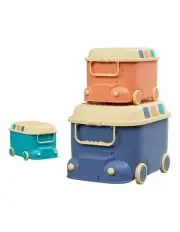 [Keezi] Toy Storage Snack Boxes 3 Piece in Blue