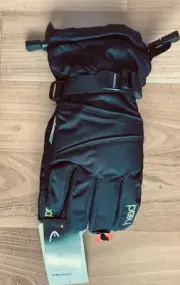 New HEAD YOUTH WINTER GLOVES Ski Snowboard Hiking Outdoor M 6-10 BLK