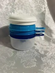 Tupperware New Cooks Maid Strainer-reamer-juicer-grater-egg Separator - Blue