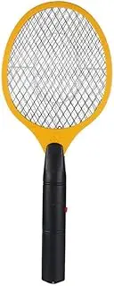 Electric Fly Mosquito Swatter Home Mosquito Killer Bug Zapper Racket Insects Killer Cordless Battery Power Mosquito Trap Swatter,yellow