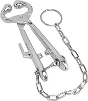 Cow Nose Pliers, Livestock Cow Nose Cattle Nose Pliers Bovine Clip, Stainless Steel Cattle Nose Ring Livestock for Farm Ranch Veterinary