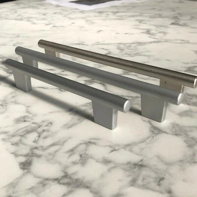 Aluminium and Brushed nickel TBAR HANDLES