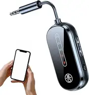 Bluetoooth 5.3 Wireless Transmitter & Receiver – Mode 3.5mm Audio Adapter with ledd Display – Connects Headphones, Smartphones, Tablets, and Laptops – Perfect for Cars, Planes, Trucks, and Travel