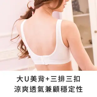 玉如阿姨 肌的呼吸 零壓內衣 居家舒適 無鋼圈 睡衣 ABCD罩 台灣製 0163白
