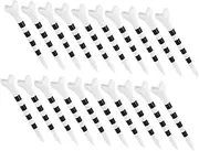Kisangel Safety Golf Tee Replacement 20pcs Plastic Tees Striped Holder for Course Supplies