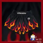 𓁙泰國 RAJA BOXING 泰拳褲 MUAY THAI SHORTS 火焰之炬 黑X紅色炬焰