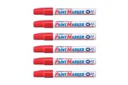 12PK Artline 400 Permanent Paint Marker 2.3mm Bullet Nib Fade Proof Pen Red
