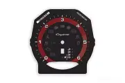 Porsche 958 Cayenne Diesel Gauge Face Tachometer 6000 RPM PDK Black w Red Ring