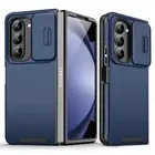 For Samsung Galaxy Z Fold 6 5 4 Heavy Duty Phone Case W/ Sliding Camera Cover