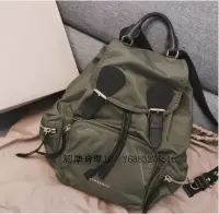 在飛比找Yahoo!奇摩拍賣優惠-琪琪二手正品 BURBERRY RUCKSACK 後背包 軍