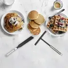 Stainless Steel French Crepe Spreader Hangable Kitchen Spatula Cream Tool AU