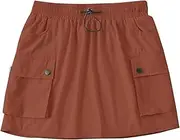 [BTDECLAR] Women's Mini A Line Skirts Casual Drawstring Elastic High Waist Layered Tennis Skirt Flap Pocket Cargo Short Skirts
