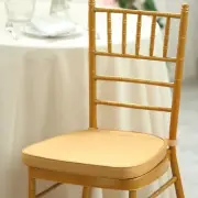 Gold POLYESTER CUSHION for CHIAVARI CHAIR Wedding Party Ceremony Decoration