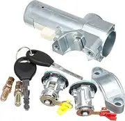 Set of Lock Door Ignition Barrel with 2 Keys, for Nissan, Navara D22 1997-2006 Car Door Lock Latch