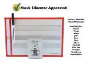 Oboe Flashcards Fearless Musician - Fingering and Rhythm Chart - Premium Set