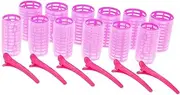 HONMEET Diy Hair Styling Kit 18-piece Hair Curler Set Women's Clip Rollers Styling Tools Plastic Rollers for Bangs