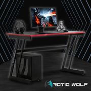 ArcticWolf Cheetah獵豹K型碳纖維電競桌-黑色