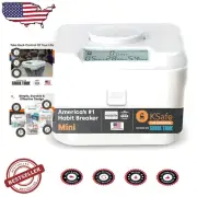 Mini Time Lock Safe: White Timer Box for Snacks & Phone - Break Bad Habits