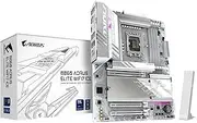 GIGABYTE B860 AORUS Elite WIFI7 ICE Intel Core Ultra (Series 2) LGA 1851 Motherboard, ATX, DDR5, 3X M.2, PCIe 5.0, USB-C, WIFI7, 2.5GbE LAN, EZ-Latch