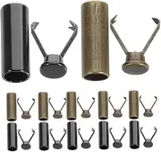 [FRCOLOR] 12 Sets Cord End Caps for Drawstrings Secure Metal Tips for Hoodies Sportswear Hats Durable Replacement Drawstring Fasteners