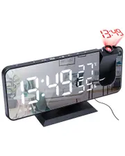 Fresh Fab Finds Mirror LED Projection Alarm Clock