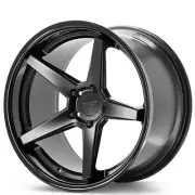 (4) 19x9.5/19x10.5" Ferrada Wheels FR3 Matte Black with Gloss Black Lip(B31) (for: Mazda)