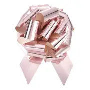 10pcs 6" Metallic Large Big Pull Bow Gift Wrapping Bows Ribbon, Rose Gold