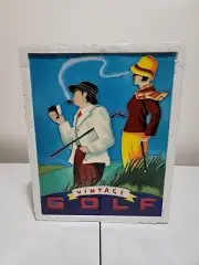 MUDDY WATERS Hand Painted Huynh Si Vintage GOLF Passion 12 X 14 Brand New