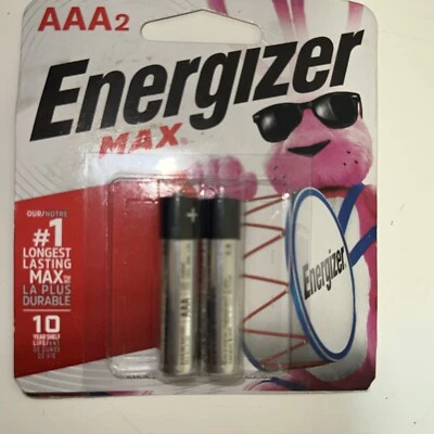 Energizer MAX AAA Alkaline Batteries (Pack of 2)