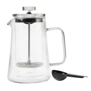 Maxwell & Williams Blend Vienna 350ml Glass Coffee Plunger Press Double Wall CLR