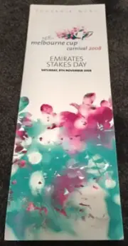 Stakes Day Menu Racebook Melbourne Cup Carnival Race Book Horse Racing Program